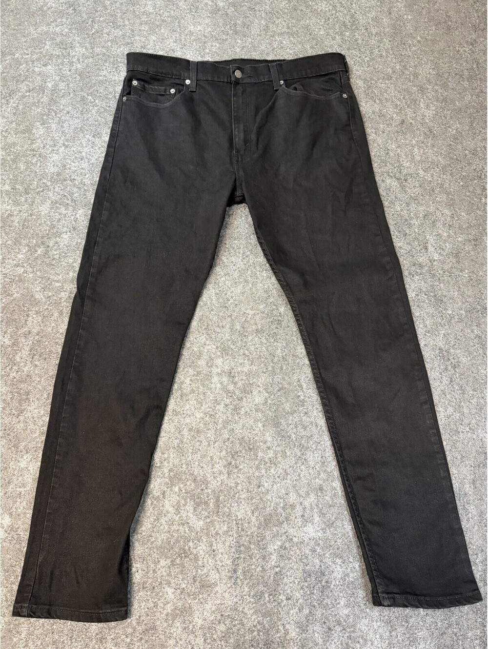Levi’s 512 Slim Taper Jeans Mens38x32 Black Stretch Denim Water Less